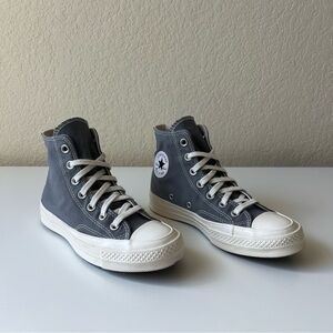 Converse Chuck 70 Canvas High Tops | Grey + Cream | Size 5.5 | GUC